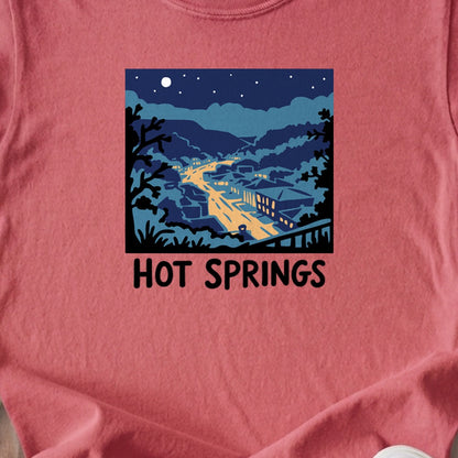 Hot Springs at Night Kids Cotton T-Shirt
