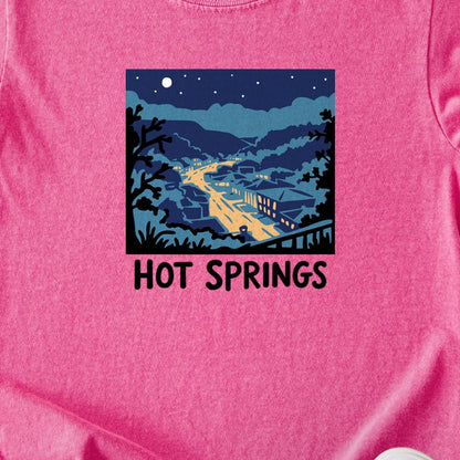 Hot Springs at Night Kids Cotton T-Shirt