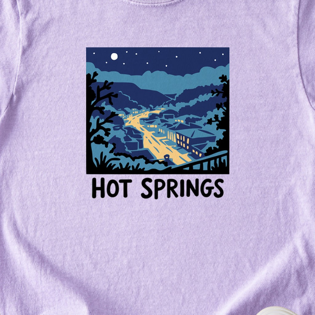Hot Springs at Night Kids Cotton T-Shirt