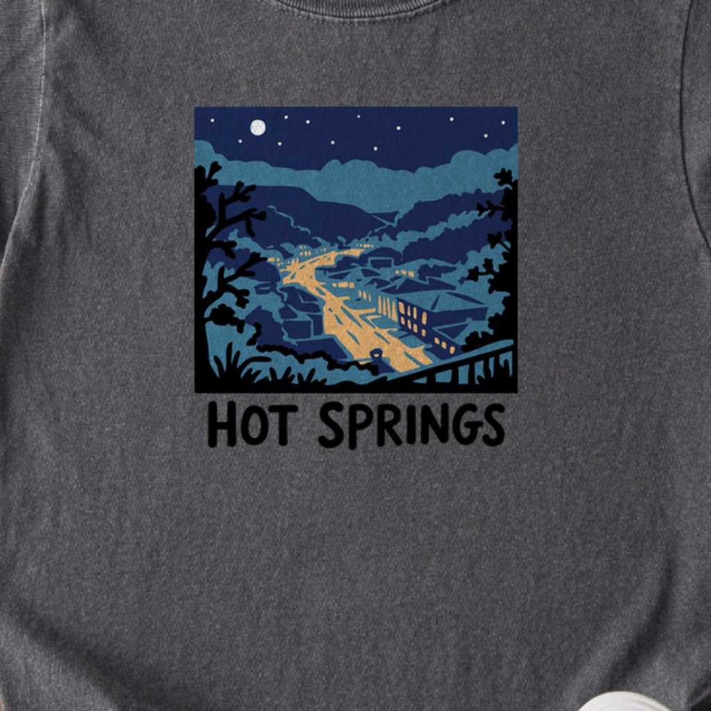 Hot Springs at Night Kids Cotton T-Shirt