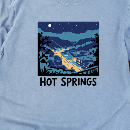 Hot Springs at Night Cotton Long Sleeve