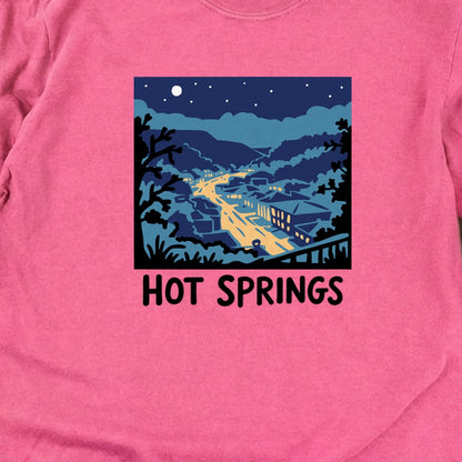 Hot Springs at Night Cotton Long Sleeve