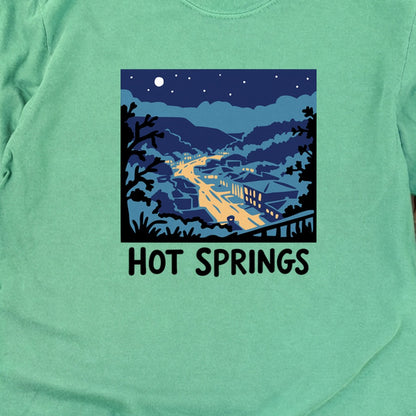 Hot Springs at Night Cotton Long Sleeve