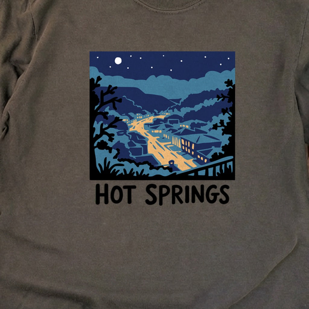 Hot Springs at Night Cotton Long Sleeve