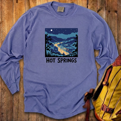 Hot Springs at Night Cotton Long Sleeve