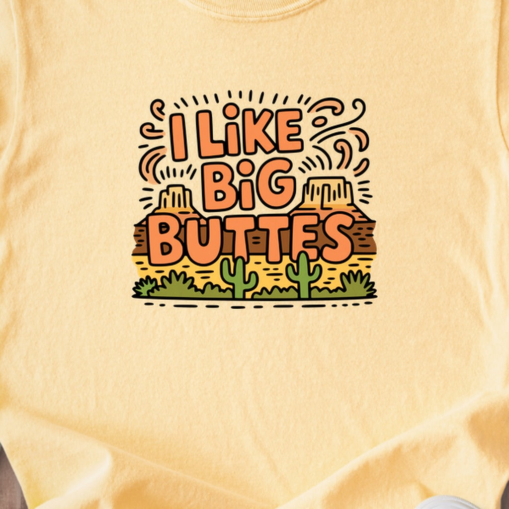I Like Big Buttes Kids Cotton T-Shirt