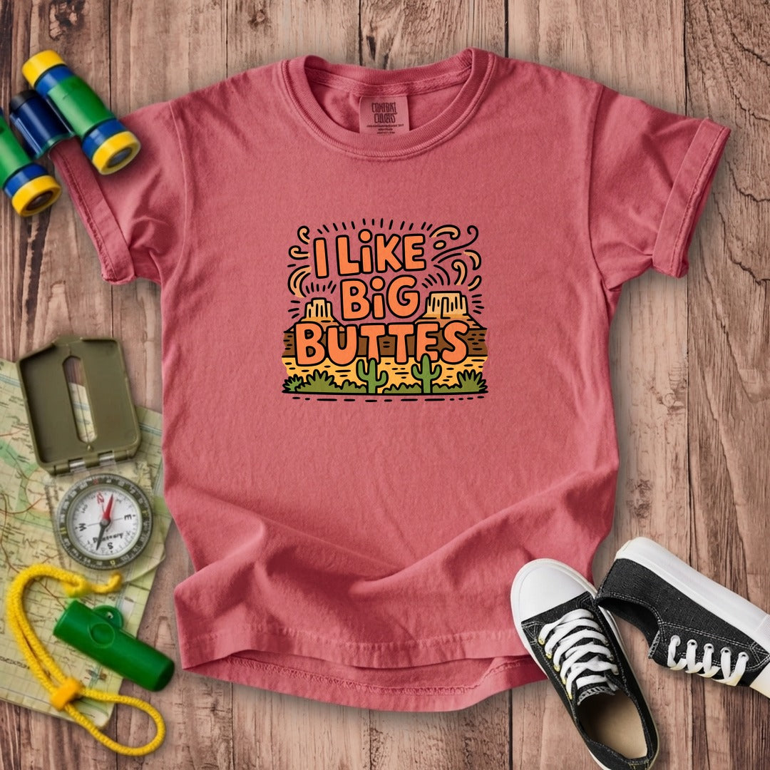 I Like Big Buttes Kids Cotton T-Shirt