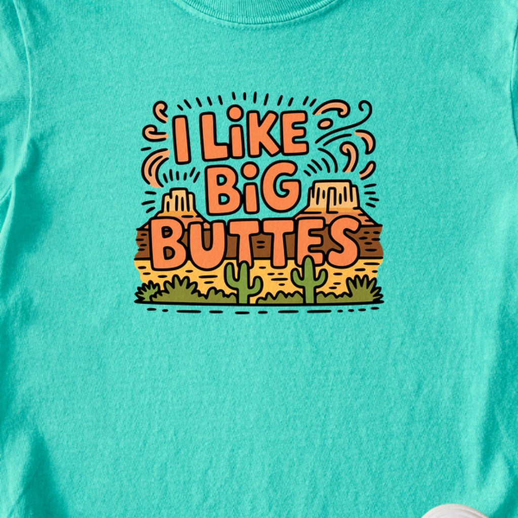 I Like Big Buttes Kids Cotton T-Shirt