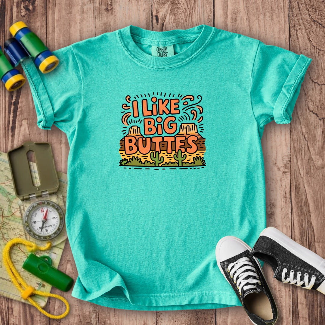 I Like Big Buttes Kids Cotton T-Shirt