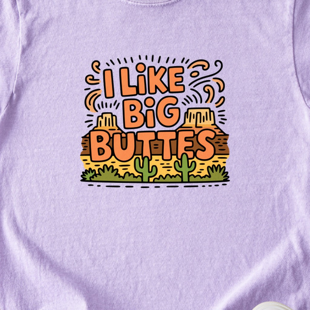 I Like Big Buttes Kids Cotton T-Shirt