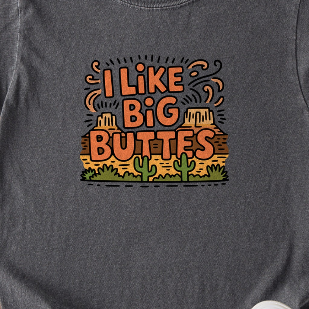 I Like Big Buttes Kids Cotton T-Shirt