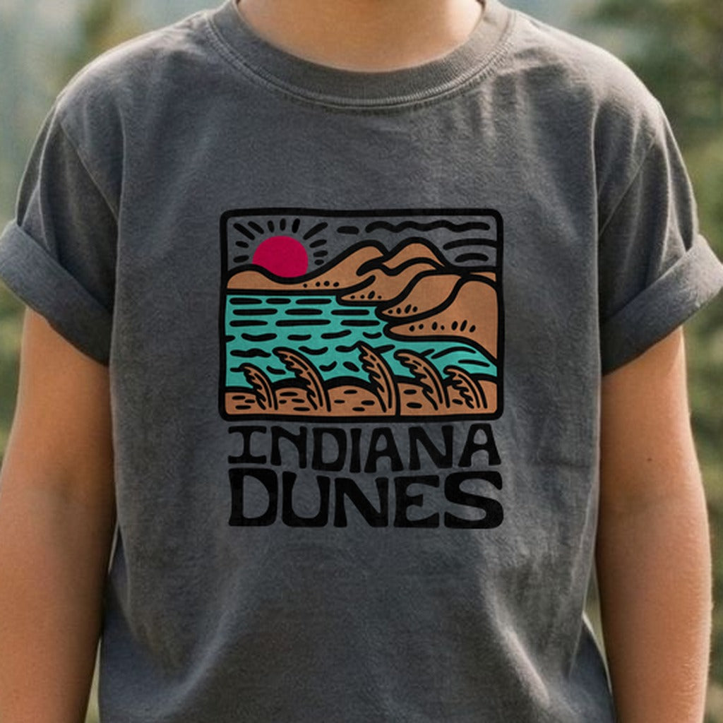 Indiana Dunes National Park Kids Cotton T-Shirt