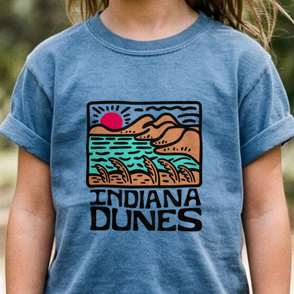 Indiana Dunes National Park Kids Cotton T-Shirt