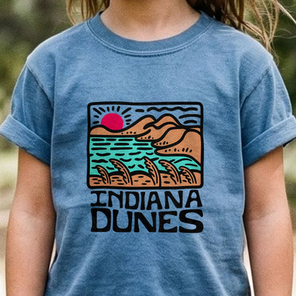 Indiana Dunes National Park Kids Cotton T-Shirt