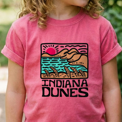 Indiana Dunes National Park Kids Cotton T-Shirt