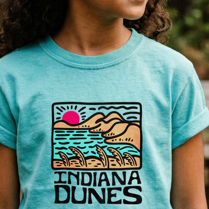 Indiana Dunes National Park Kids Cotton T-Shirt