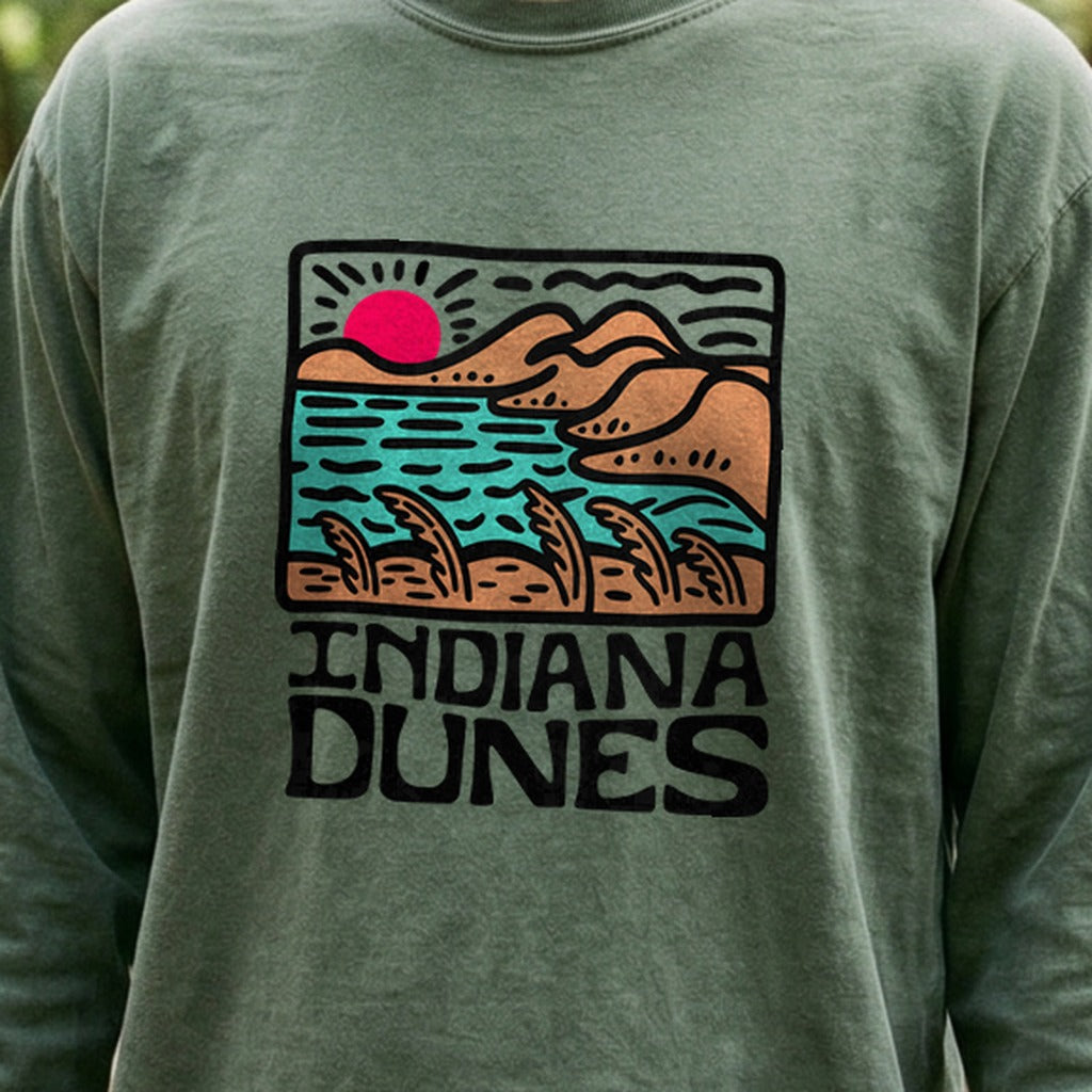 Indiana Dunes National Park Cotton Long Sleeve