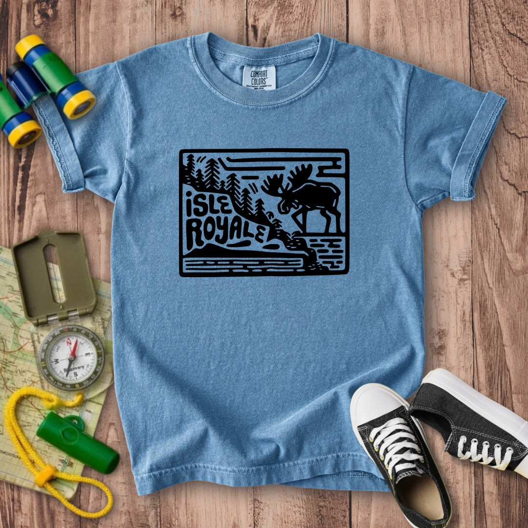Isle Royale National Park Kids Cotton T-Shirt
