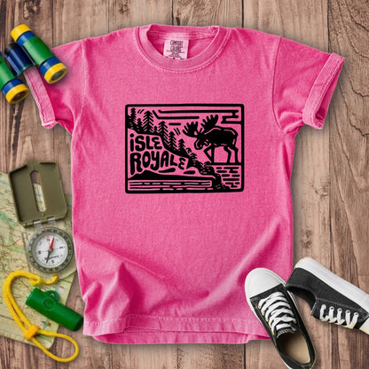 Isle Royale National Park Kids Cotton T-Shirt