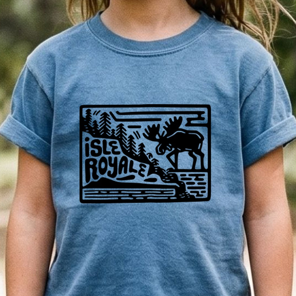 Isle Royale National Park Kids Cotton T-Shirt