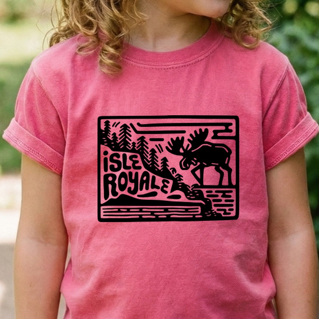 Isle Royale National Park Kids Cotton T-Shirt