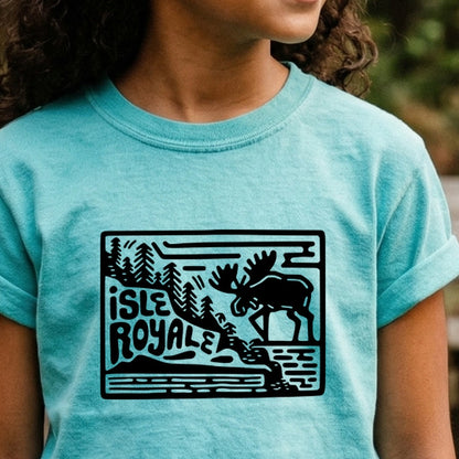 Isle Royale National Park Kids Cotton T-Shirt