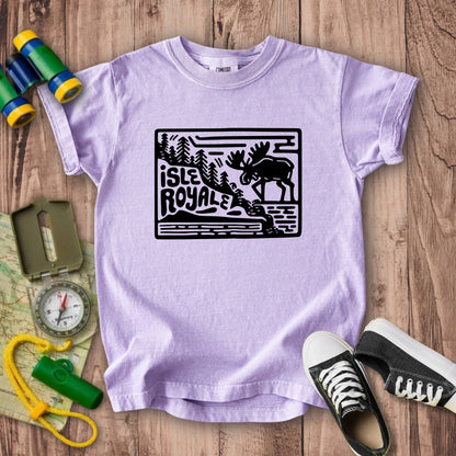 Isle Royale National Park Kids Cotton T-Shirt
