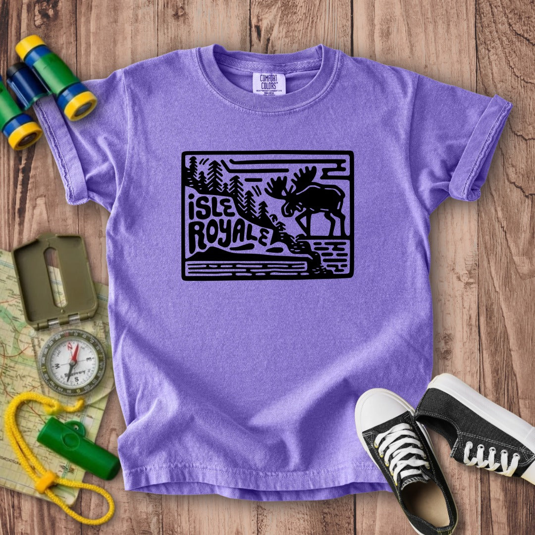 Isle Royale National Park Kids Cotton T-Shirt