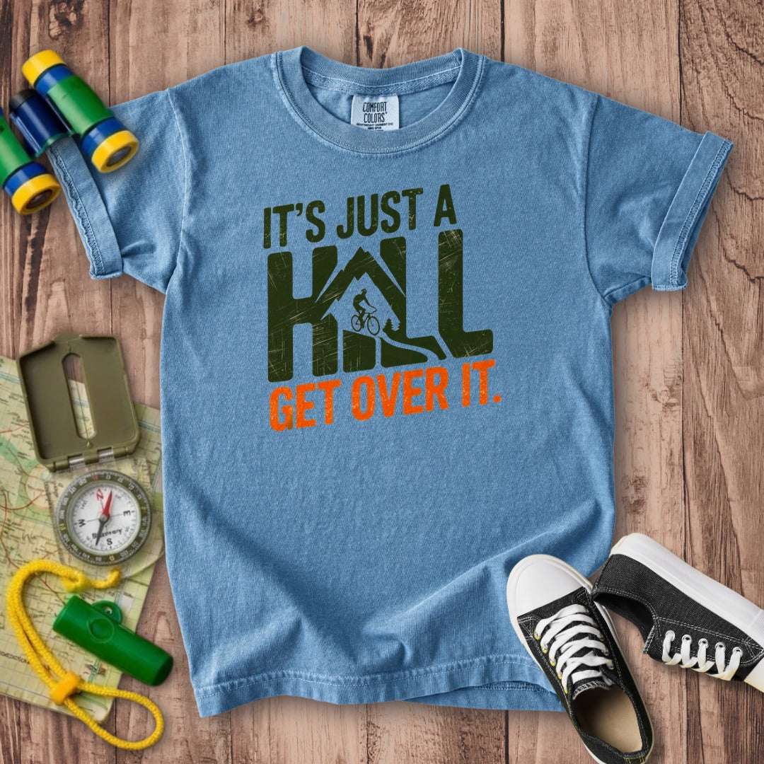 Its Just a Hill Biking Kids Cotton T-Shirt