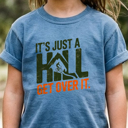 Its Just a Hill Biking Kids Cotton T-Shirt