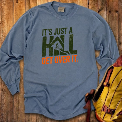 Its Just a Hill Biking Cotton Long Sleeve
