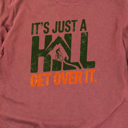 Its Just a Hill Biking Cotton Long Sleeve