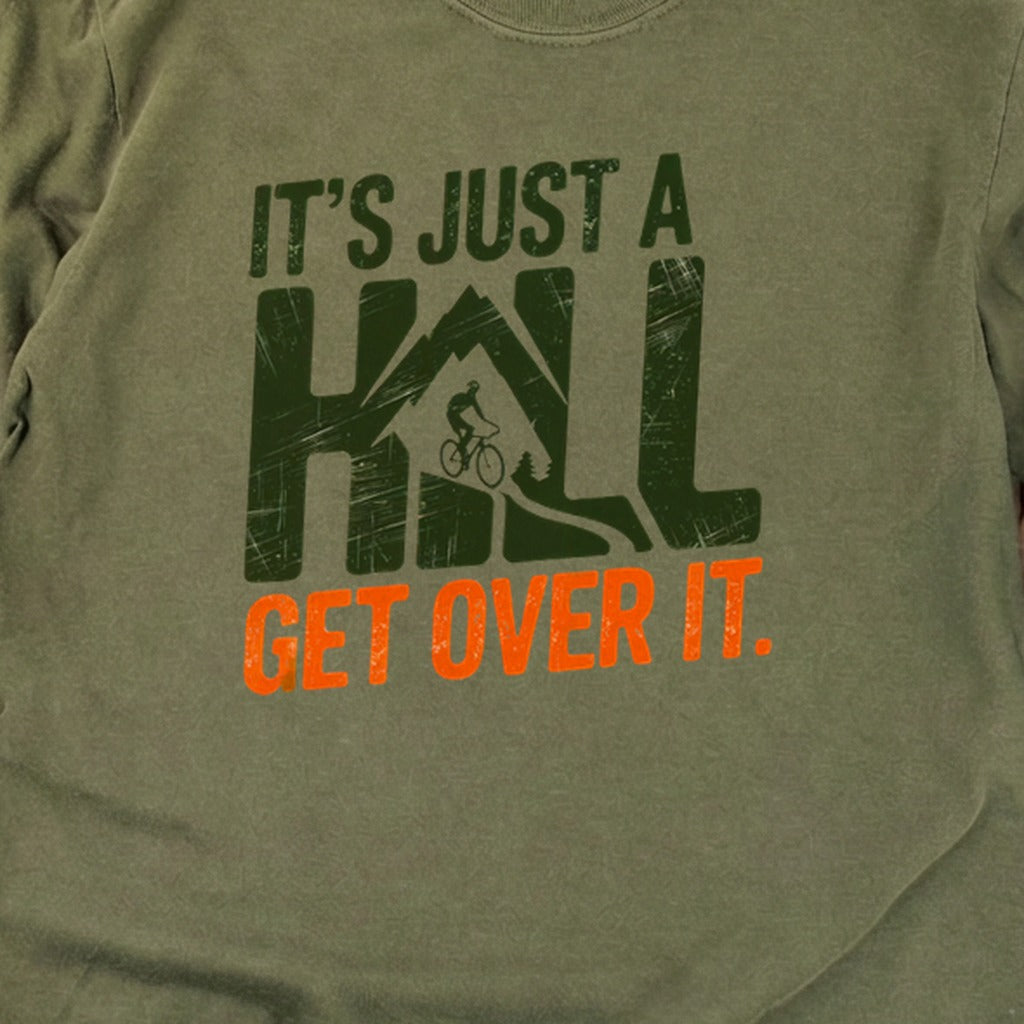 Its Just a Hill Biking Cotton Long Sleeve