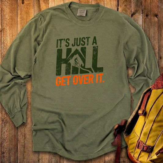 Its Just a Hill Biking Cotton Long Sleeve
