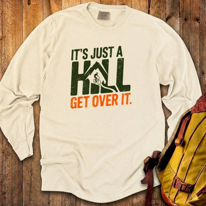 Its Just a Hill Biking Cotton Long Sleeve