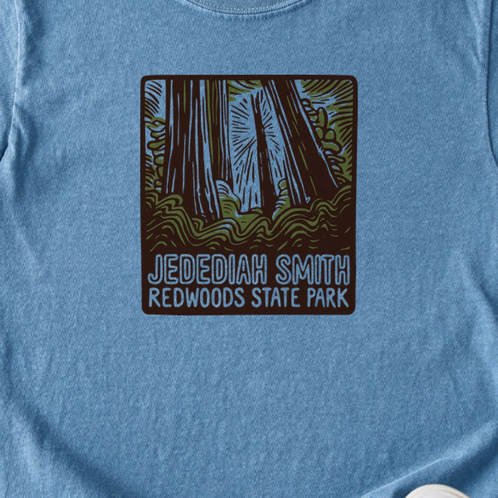Jedediah Smith Redwoods State Park Kids Cotton T-Shirt