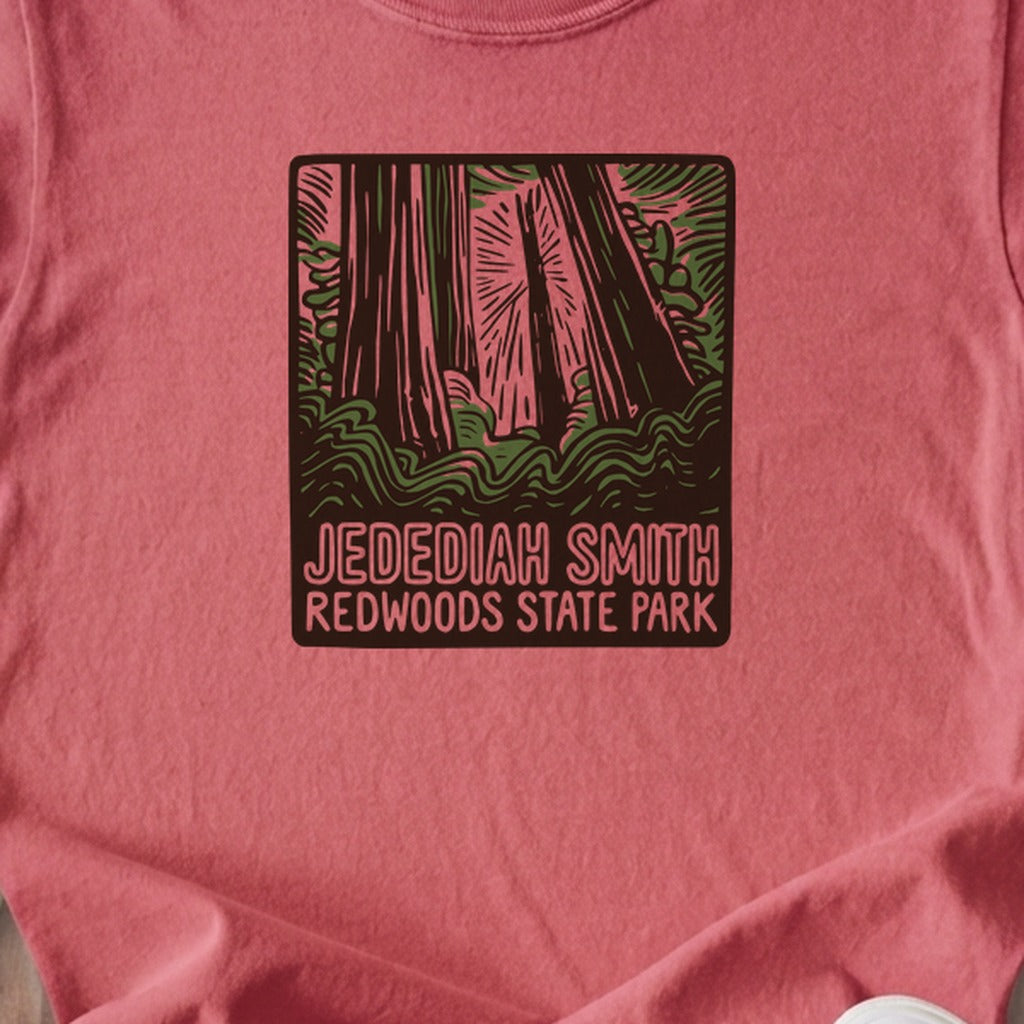 Jedediah Smith Redwoods State Park Kids Cotton T-Shirt