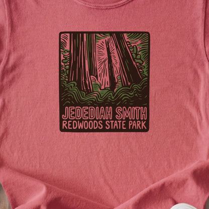 Jedediah Smith Redwoods State Park Kids Cotton T-Shirt