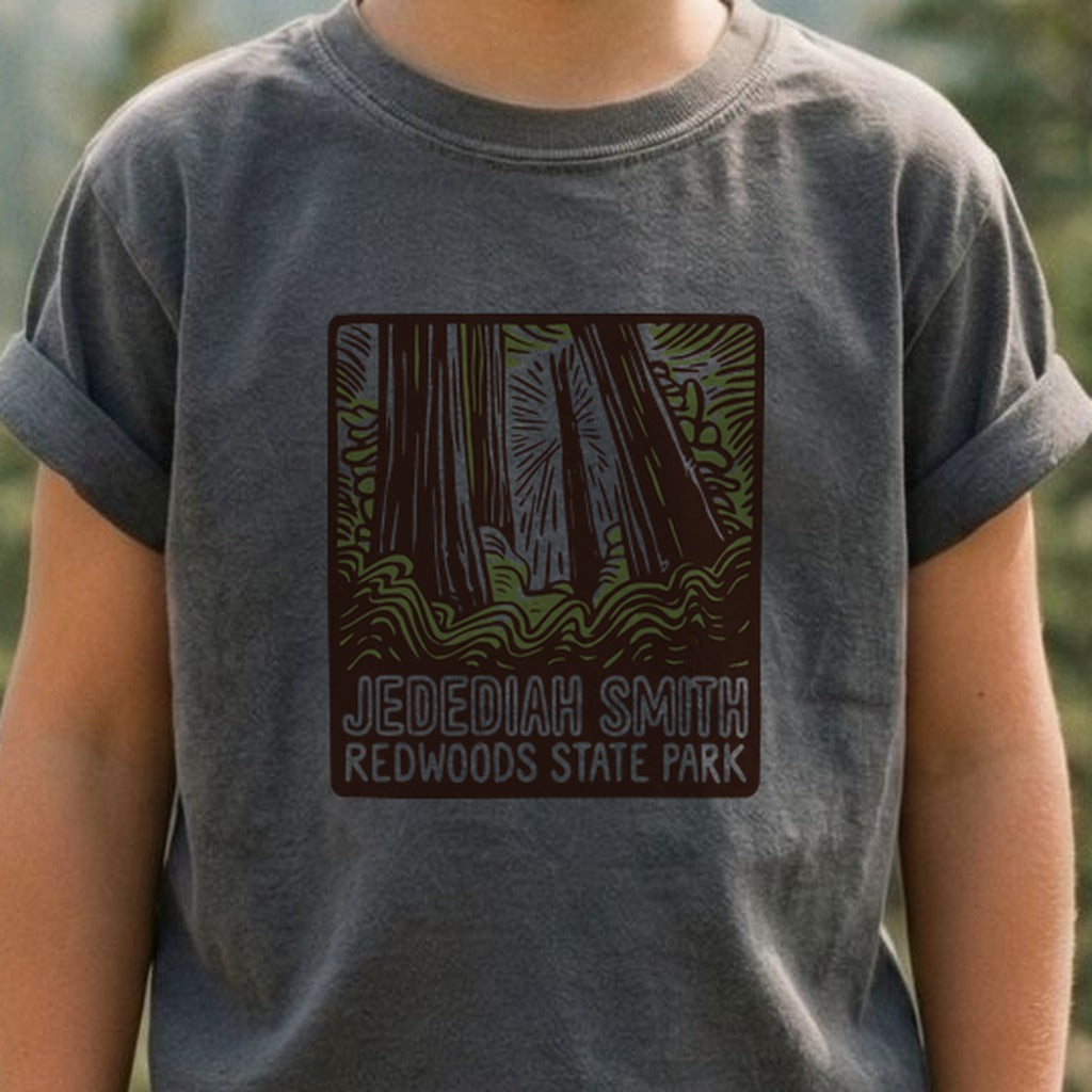 Jedediah Smith Redwoods State Park Kids Cotton T-Shirt