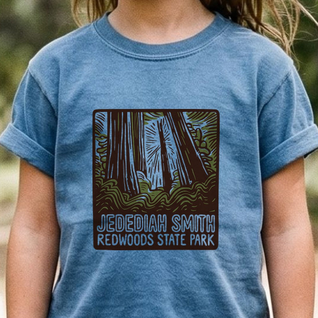 Jedediah Smith Redwoods State Park Kids Cotton T-Shirt
