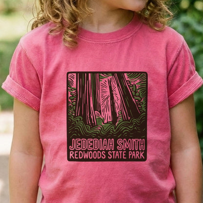 Jedediah Smith Redwoods State Park Kids Cotton T-Shirt