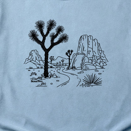 Joshua Tree Line Drawing Cotton T-Shirt