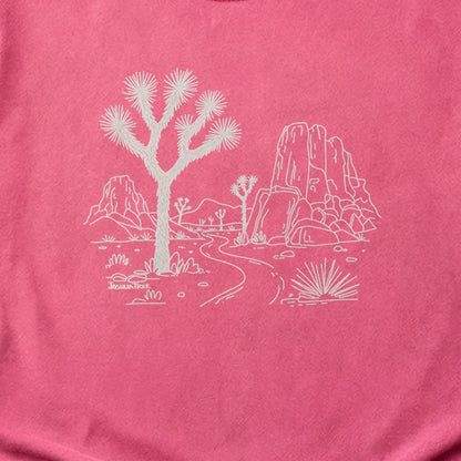 Joshua Tree Line Drawing Cotton T-Shirt