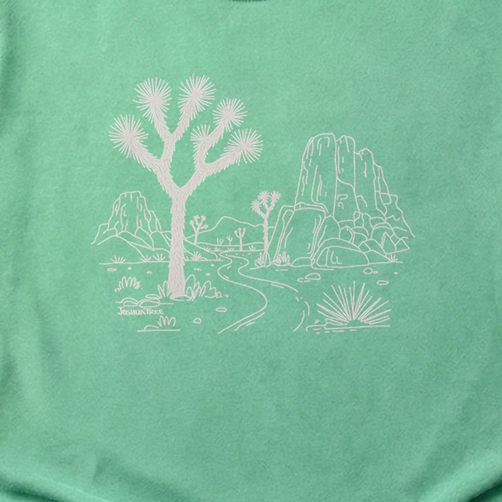 Joshua Tree Line Drawing Cotton T-Shirt