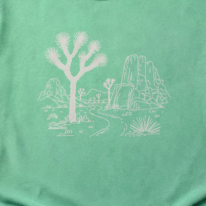 Joshua Tree Line Drawing Cotton T-Shirt