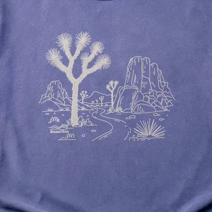 Joshua Tree Line Drawing Cotton T-Shirt