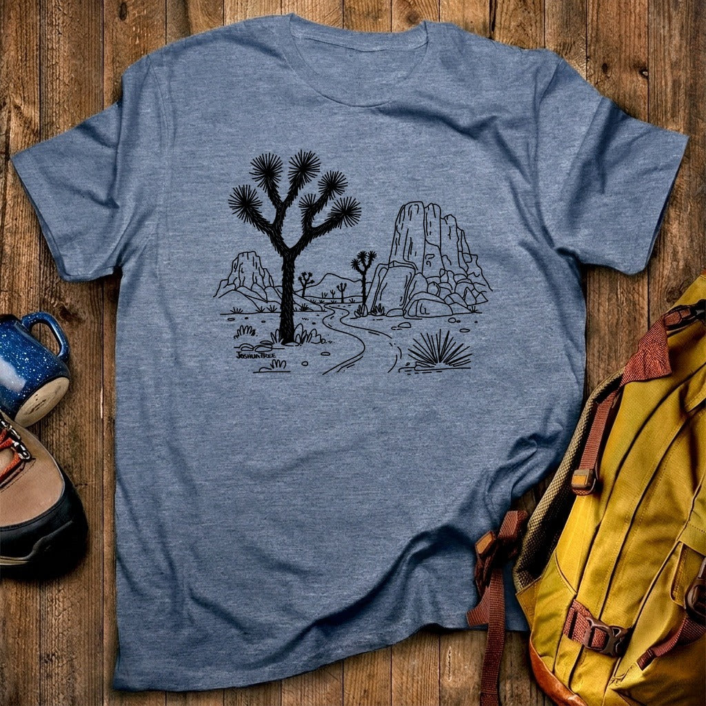 Joshua Tree Line Drawing T-Shirt
