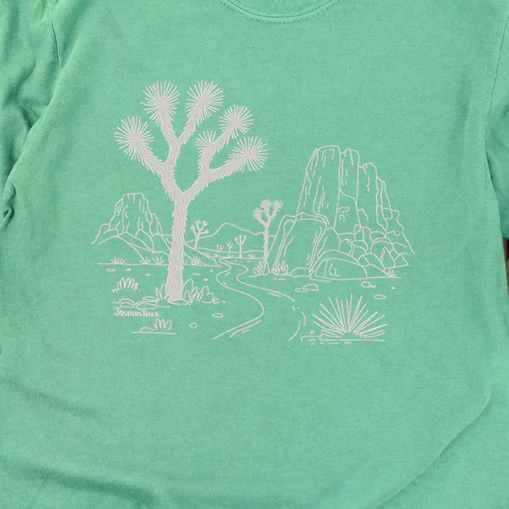 Joshua Tree Line Drawing Cotton Long Sleeve