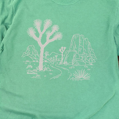 Joshua Tree Line Drawing Cotton Long Sleeve