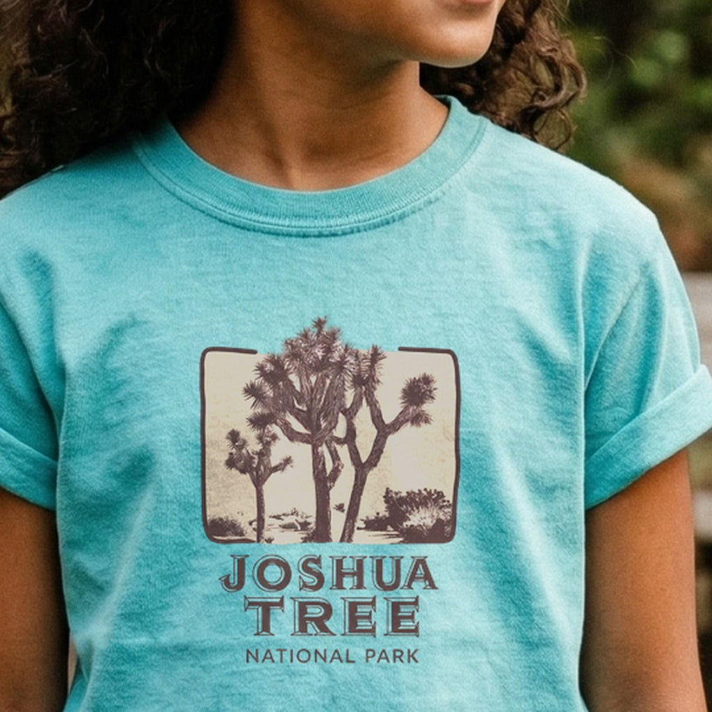 Joshua Tree National Park Vintage Kids Cotton T-Shirt